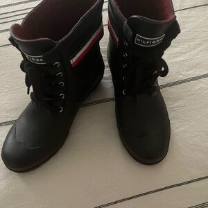 Tommy Hilfiger Black Winter Rain Boots